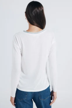 Springfield Camiseta cuello lurex estampado Online