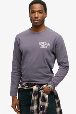 Superdry Camiseta cuello redondo gris New