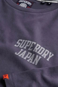 Superdry Camiseta cuello redondo gris New