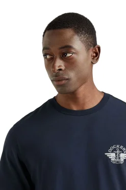 Dockers Camiseta cuello redondo Azul oscuro Discount