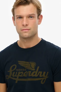 Superdry Camiseta cuello redondo azul New