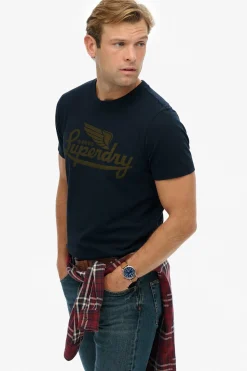 Superdry Camiseta cuello redondo azul New