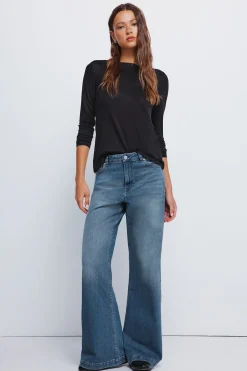 Springfield Camiseta cuello tachas negro Discount