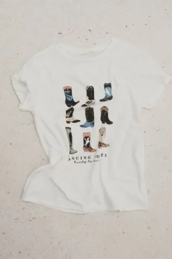 Springfield Camiseta "Dancing boots" marr&oacute;n