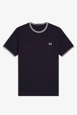 Fred Perry Camiseta de hombre de manga corta Azul oscuro Hot