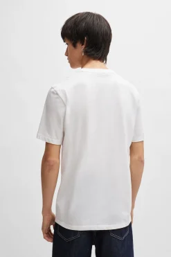HUGO Camiseta de manga corta Blanco Outlet