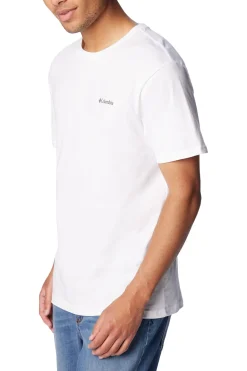 Columbia Camiseta de manga corta de algodón orgánico Basic Logo™ de para hombre blanco Best