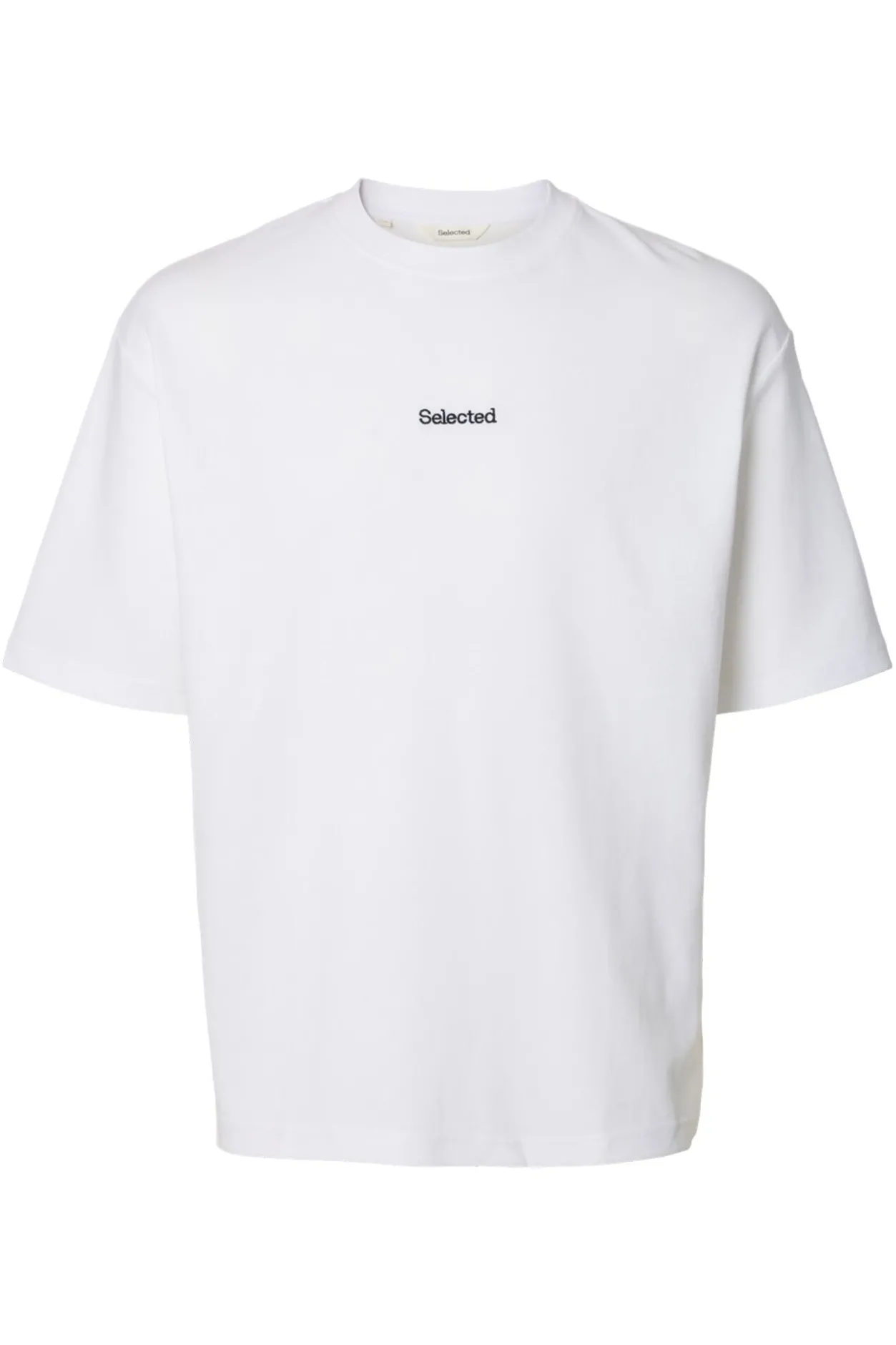 Selected Camiseta de manga corta Logo. Blanco Discount