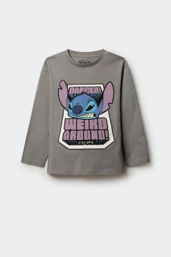 Springfield Kids Camiseta de manga larga Lilo & Stich niño gris Discount