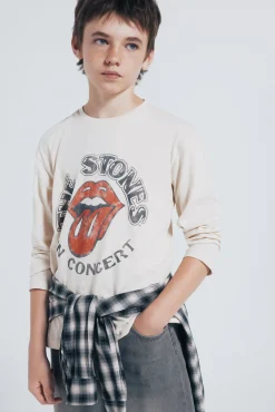 Springfield Kids Camiseta de manga larga Rolling Stones niño estampado Clearance