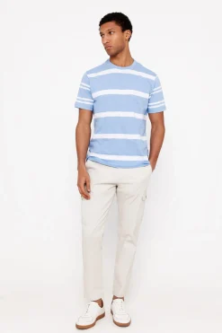 Cortefiel Camiseta de rayas Azul Online
