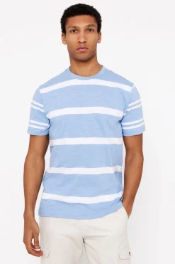 Cortefiel Camiseta de rayas Azul Online