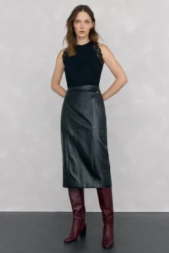 Pedro del Hierro Camiseta de tirantes con encaje Negro Hot