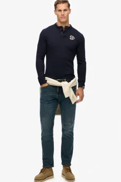 Superdry Camiseta entallada azul Sale