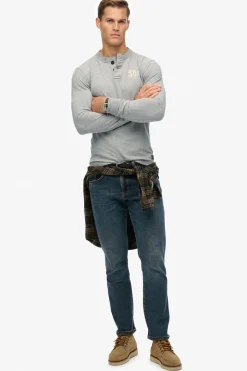 Superdry Camiseta entallada gris Outlet