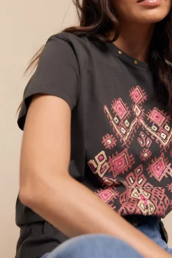 Slowlove Camiseta estampada Gris Discount