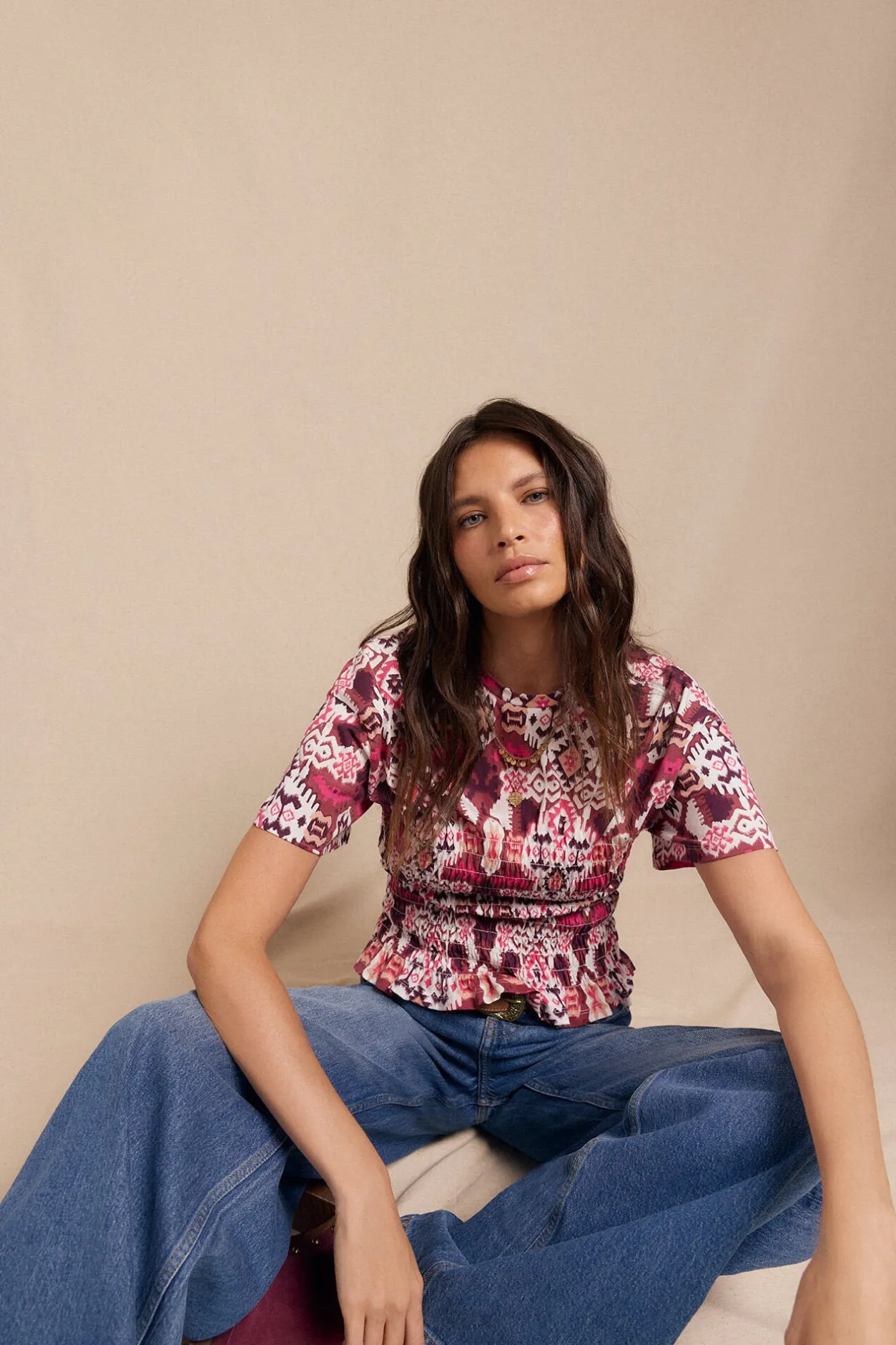 Slowlove Camiseta estampada nido abeja Multicolor Best