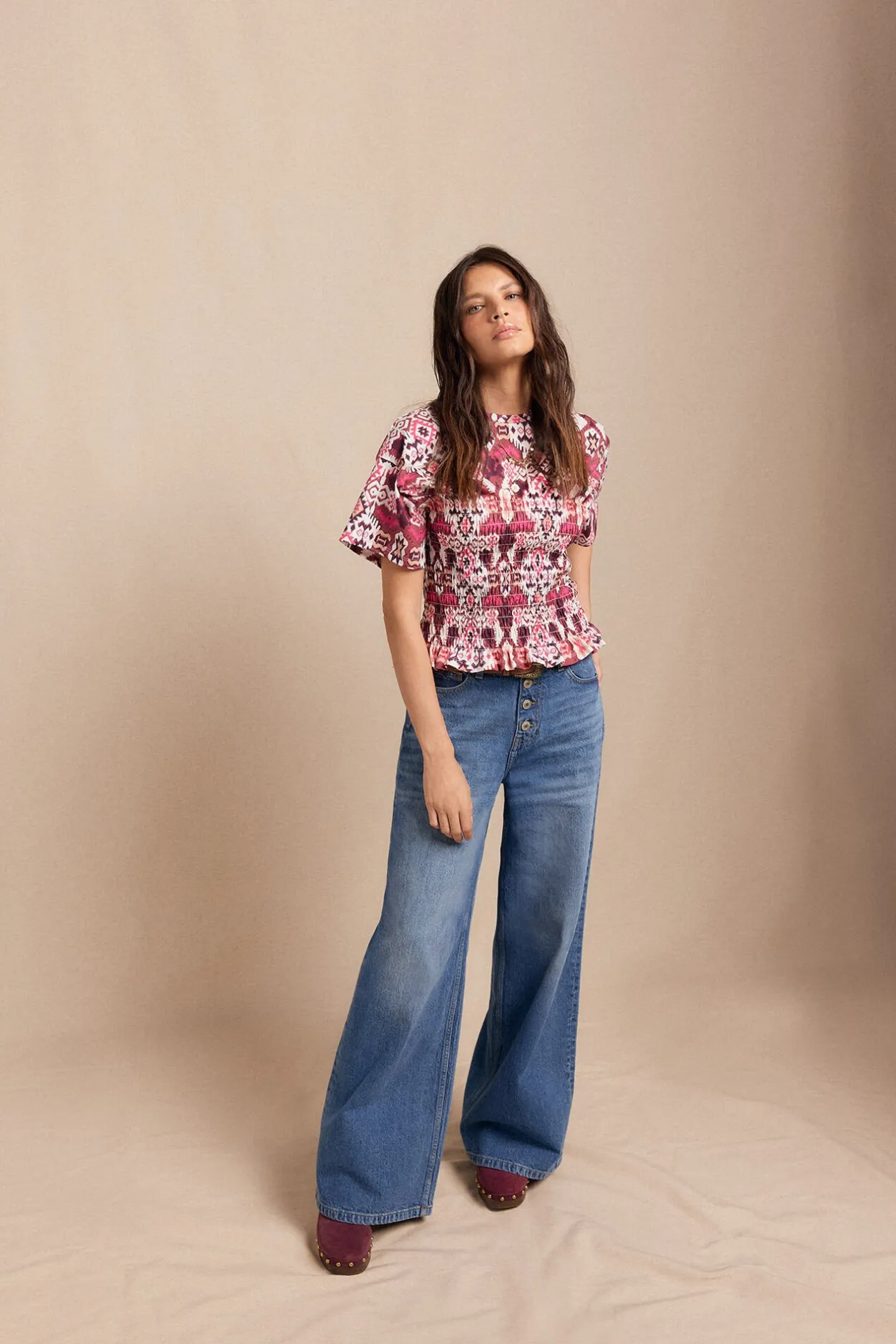 Slowlove Camiseta estampada nido abeja Multicolor Best