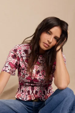 Slowlove Camiseta estampada nido abeja Multicolor Best