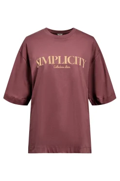 Object Camiseta estampada texto Morado Outlet