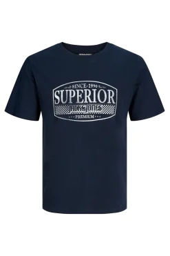 Jack & Jones Camiseta estampado frontal Azul marino Clearance