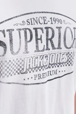 Jack & Jones Camiseta estampado frontal Blanco New