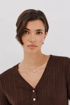 Cortefiel Camiseta estructura panadera Marr&oacute;n oscuro