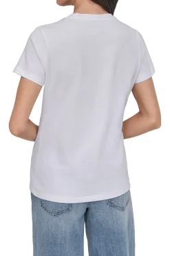 DKNY Camiseta foto blanco Clearance