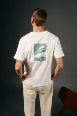 OOTO Camiseta gráfica Marfil Clearance