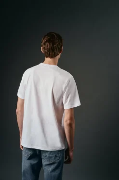 OOTO Camiseta gráfica lavada Blanco Clearance