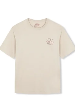 OOTO Camiseta gráfica lavada Beige Online