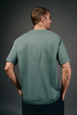 OOTO Camiseta gráfica lavada Turquesa Hot