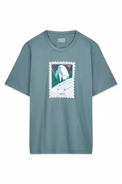 OOTO Camiseta gráfica lavada Turquesa Hot