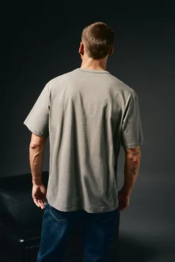 OOTO Camiseta gráfica lavada Kaki Discount