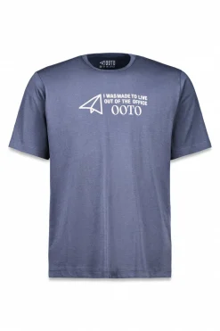 OOTO Camiseta gráfica lavada Azul marino New