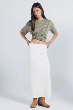 Springfield Camiseta gráfica western kaki