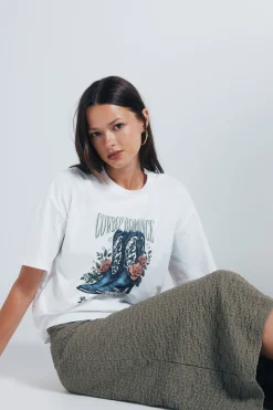 Springfield Camiseta gráfica western marr&oacute;n Best