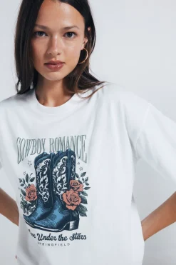 Springfield Camiseta gráfica western marr&oacute;n Best