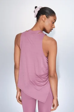 Dash and Stars Camiseta halter asimétrica rosa Discount