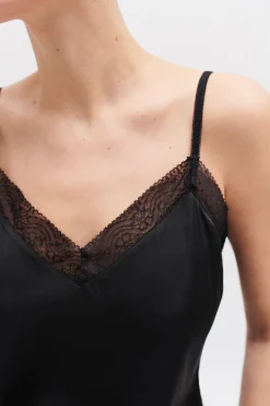 Caroll Camiseta lencera Negro Discount