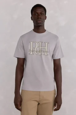 Pedro del Hierro Camiseta logo Gris Clearance