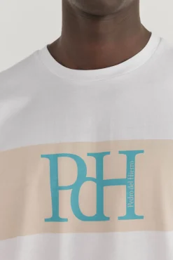 Pedro del Hierro Camiseta logo Blanco New