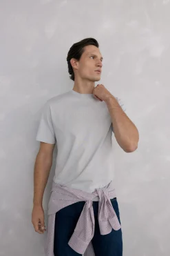 Pedro del Hierro Camiseta logo Gris New