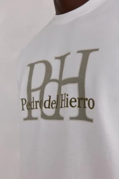 Pedro del Hierro Camiseta logo Blanco Hot
