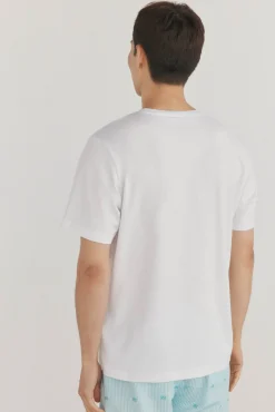 Pedro del Hierro Camiseta logo Blanco New