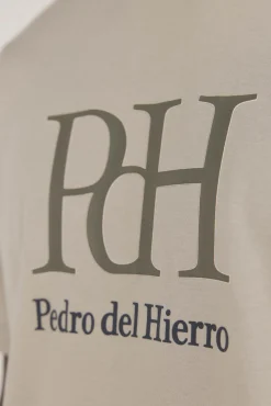Pedro del Hierro Camiseta logo Beige Discount