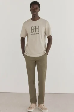 Pedro del Hierro Camiseta logo Beige Discount