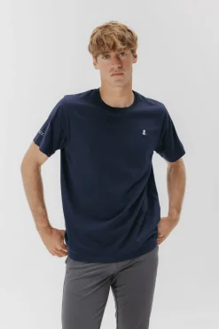 elPulpo Camiseta logo bordado Azul marino Sale