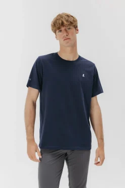 elPulpo Camiseta logo bordado Azul marino Sale