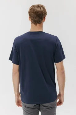 elPulpo Camiseta logo bordado Azul marino Sale